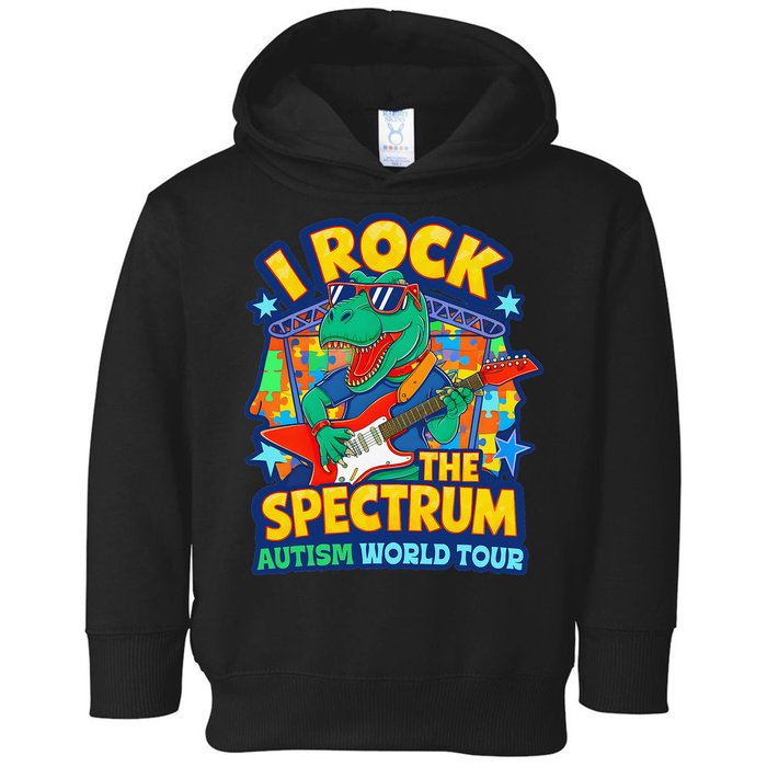 I ROCK THE SPECTRUM Rockin Autism Different Tune World Toddler Hoodie
