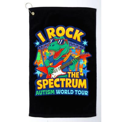 I ROCK THE SPECTRUM Rockin Autism Different Tune World Golf Towel