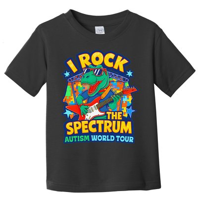 I ROCK THE SPECTRUM Rockin Autism Different Tune World Toddler T-Shirt