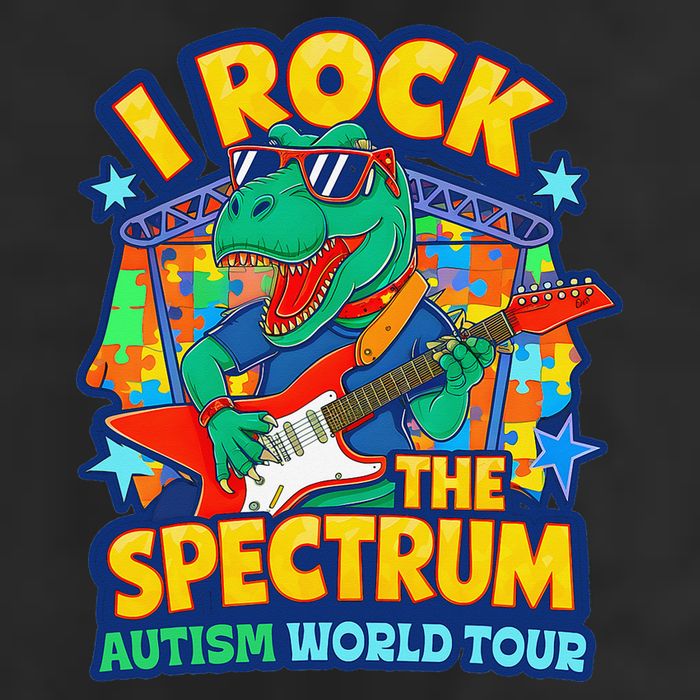 I ROCK THE SPECTRUM Rockin Autism Different Tune World Microfiber Hand Towel