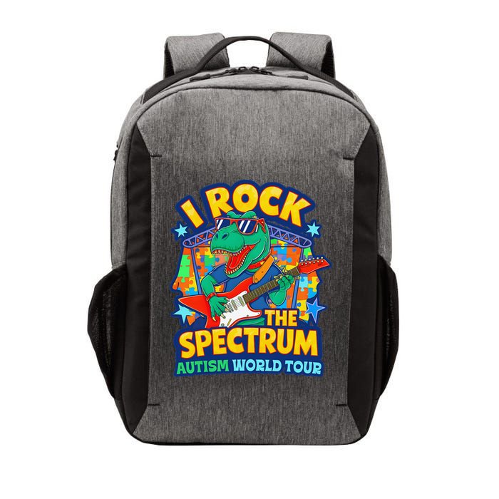 I ROCK THE SPECTRUM Rockin Autism Different Tune World Vector Backpack