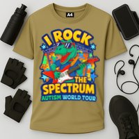 I ROCK THE SPECTRUM Rockin Autism Different Tune World Performance Shirt