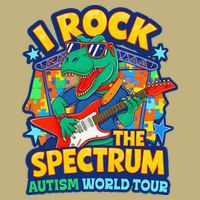 I ROCK THE SPECTRUM Rockin Autism Different Tune World Performance Shirt
