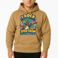 I ROCK THE SPECTRUM Rockin Autism Different Tune World Hoodie