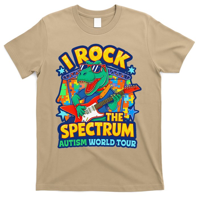 I ROCK THE SPECTRUM Rockin Autism Different Tune World T-Shirt