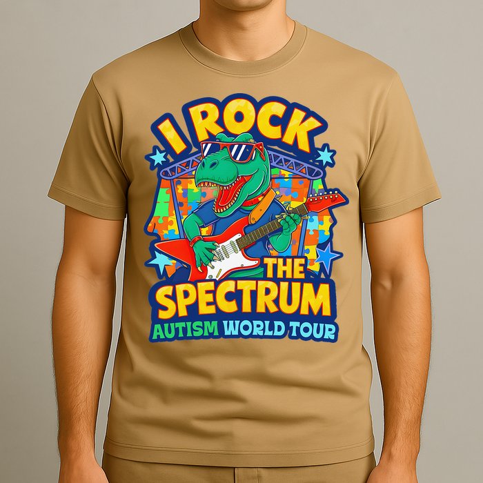 I ROCK THE SPECTRUM Rockin Autism Different Tune World T-Shirt
