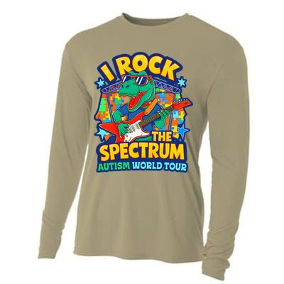I ROCK THE SPECTRUM Rockin Autism Different Tune World Cooling Performance Long Sleeve Crew