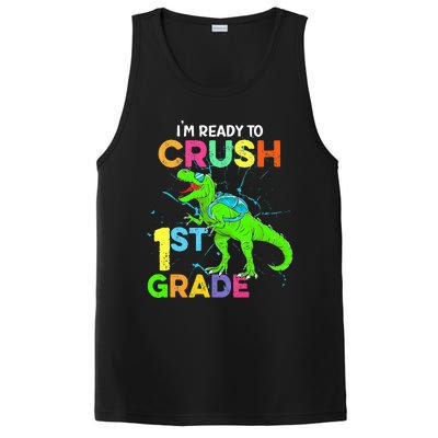 I'm Ready To Crush 1st Grade Dinosaur Back To School PosiCharge Competitor Tank