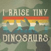 I Raise Tiny Dinosaurs Retro 70s Chicken Silhouette Legacy Tie Dye Trucker Hat