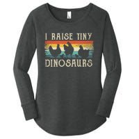 I Raise Tiny Dinosaurs Retro 70s Chicken Silhouette Women's Perfect Tri Tunic Long Sleeve Shirt