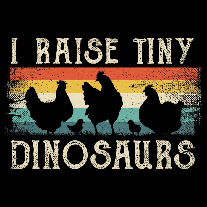 I Raise Tiny Dinosaurs Retro 70s Chicken Silhouette Wool Snapback Cap