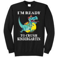 Im Ready To Crush Kindergarten Trex Dinosaur Back To School Sweatshirt