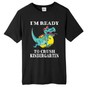 Im Ready To Crush Kindergarten Trex Dinosaur Back To School Tall Fusion ChromaSoft Performance T-Shirt