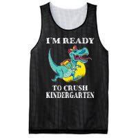 Im Ready To Crush Kindergarten Trex Dinosaur Back To School Mesh Reversible Basketball Jersey Tank