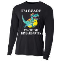 Im Ready To Crush Kindergarten Trex Dinosaur Back To School Cooling Performance Long Sleeve Crew