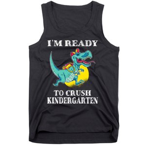 Im Ready To Crush Kindergarten Trex Dinosaur Back To School Tank Top