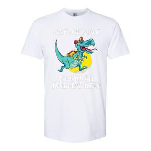 Im Ready To Crush Kindergarten Trex Dinosaur Back To School Softstyle CVC T-Shirt