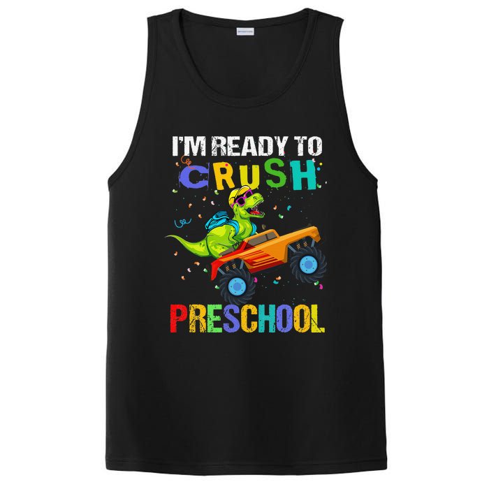 I'm Ready To Crush Preschool Dinosaur First Day of PreK PosiCharge Competitor Tank