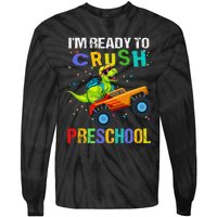 I'm Ready To Crush Preschool Dinosaur First Day of PreK Tie-Dye Long Sleeve Shirt