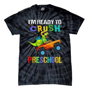 I'm Ready To Crush Preschool Dinosaur First Day of PreK Tie-Dye T-Shirt