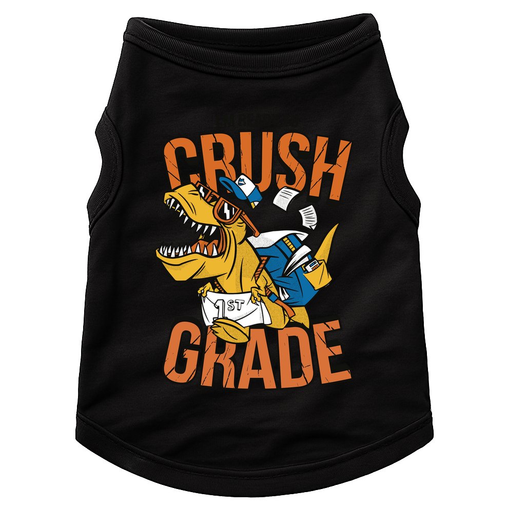 I'm Ready To Crush 1st Grade Dinosaur Doggie Tank