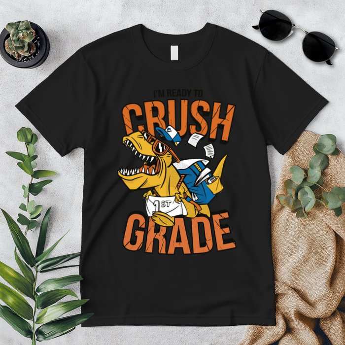 I'm Ready To Crush 1st Grade Dinosaur Premium T-Shirt