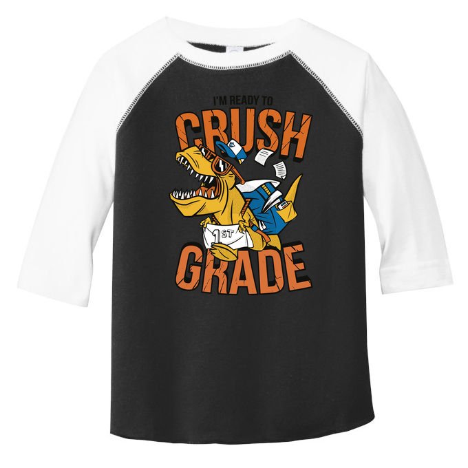 I'm Ready To Crush 1st Grade Dinosaur Toddler Fine Jersey T-Shirt