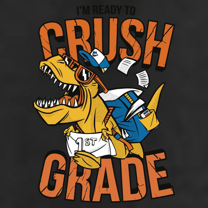I'm Ready To Crush 1st Grade Dinosaur Golf Towel
