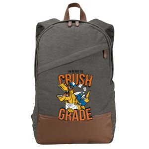 I'm Ready To Crush 1st Grade Dinosaur Cotton Canvas Backpack