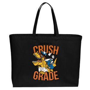 I'm Ready To Crush 1st Grade Dinosaur Cotton Canvas Jumbo Tote