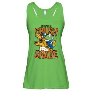 I'm Ready To Crush 1st Grade Dinosaur Ladies Essential Flowy Tank