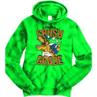 I'm Ready To Crush 1st Grade Dinosaur Tie Dye Hoodie