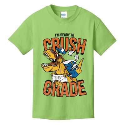 I'm Ready To Crush 1st Grade Dinosaur Kids T-Shirt