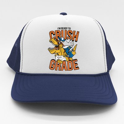 I'm Ready To Crush 1st Grade Dinosaur Trucker Hat