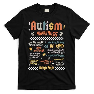 I Rock The Spectrum Autism World Autism Awareness T-Shirt