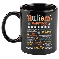I Rock The Spectrum Autism World Autism Awareness 11oz C Handle Ceramic Mug