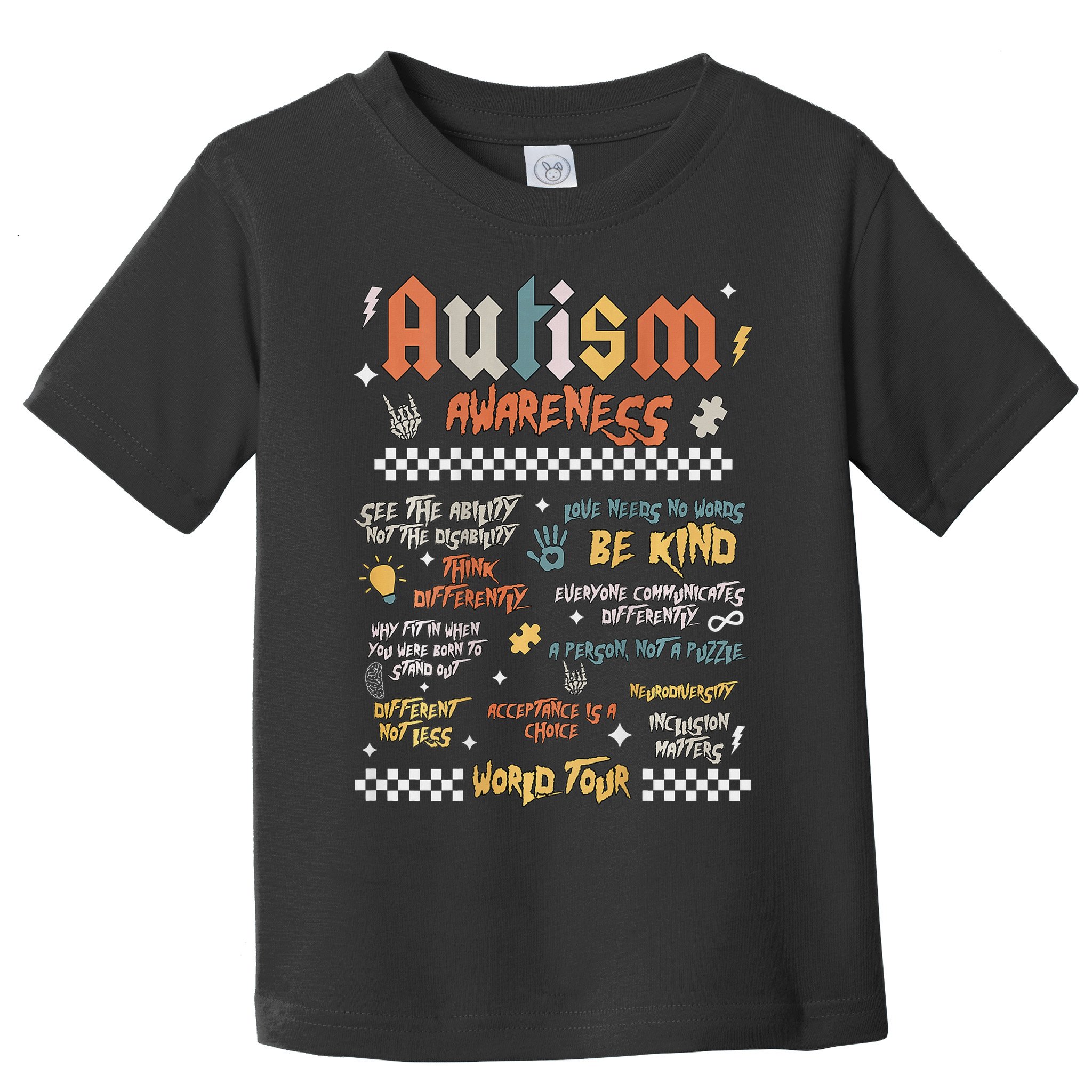 I Rock The Spectrum Autism World Autism Awareness Toddler T-Shirt
