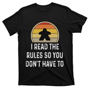 I Read The Rules Funny Board Game Gift Boardgame Lover T-Shirt