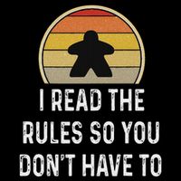 I Read The Rules Funny Board Game Gift Boardgame Lover Mousepad