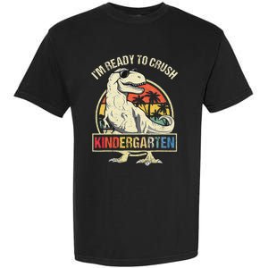 I'm Ready To Crush Kindergarten Dinosaur Back To School Garment-Dyed Heavyweight T-Shirt