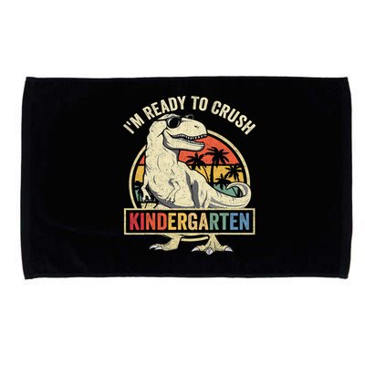 Im Ready To Crush Kindergarten Back To School Dinosaur Kids Gift Microfiber Hand Towel