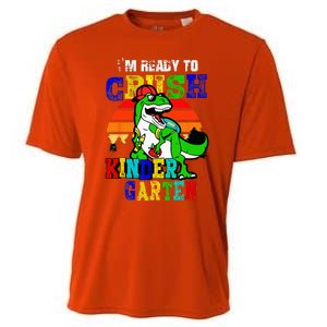 Im Ready To Crush Kindergarten TRex Dinosaur Back To School Cooling Performance Crew T-Shirt