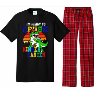 Im Ready To Crush Kindergarten TRex Dinosaur Back To School Pajama Set