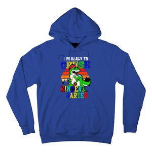 Im Ready To Crush Kindergarten TRex Dinosaur Back To School Hoodie