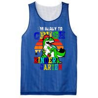 Im Ready To Crush Kindergarten TRex Dinosaur Back To School Mesh Reversible Basketball Jersey Tank