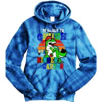 Im Ready To Crush Kindergarten TRex Dinosaur Back To School Tie Dye Hoodie