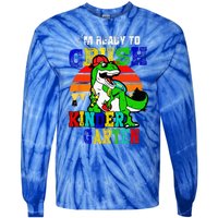 Im Ready To Crush Kindergarten TRex Dinosaur Back To School Tie-Dye Long Sleeve Shirt