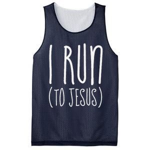 I Run Towards Jesus Christian Mesh Reversible Basketball Jersey Tank