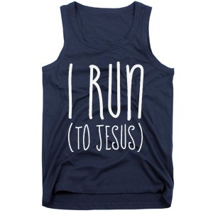 I Run Towards Jesus Christian Tank Top