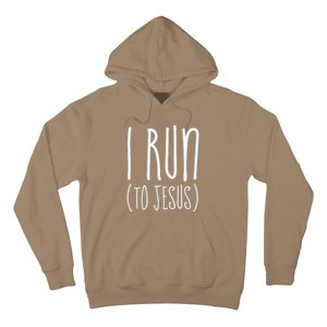 I Run Towards Jesus Christian Hoodie